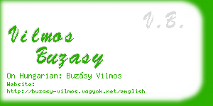 vilmos buzasy business card