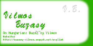 vilmos buzasy business card